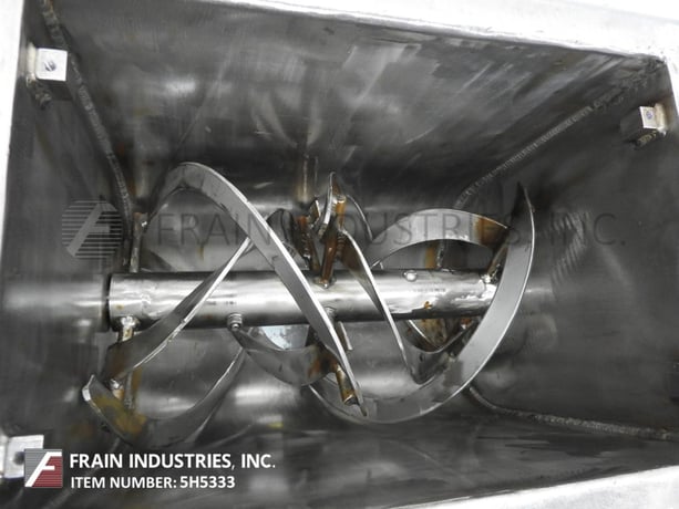 .5 cu.ft. Abbe, powder ribbon mixer, 304 Stainless Steel, jacketed, center bottom discharge - Image 2