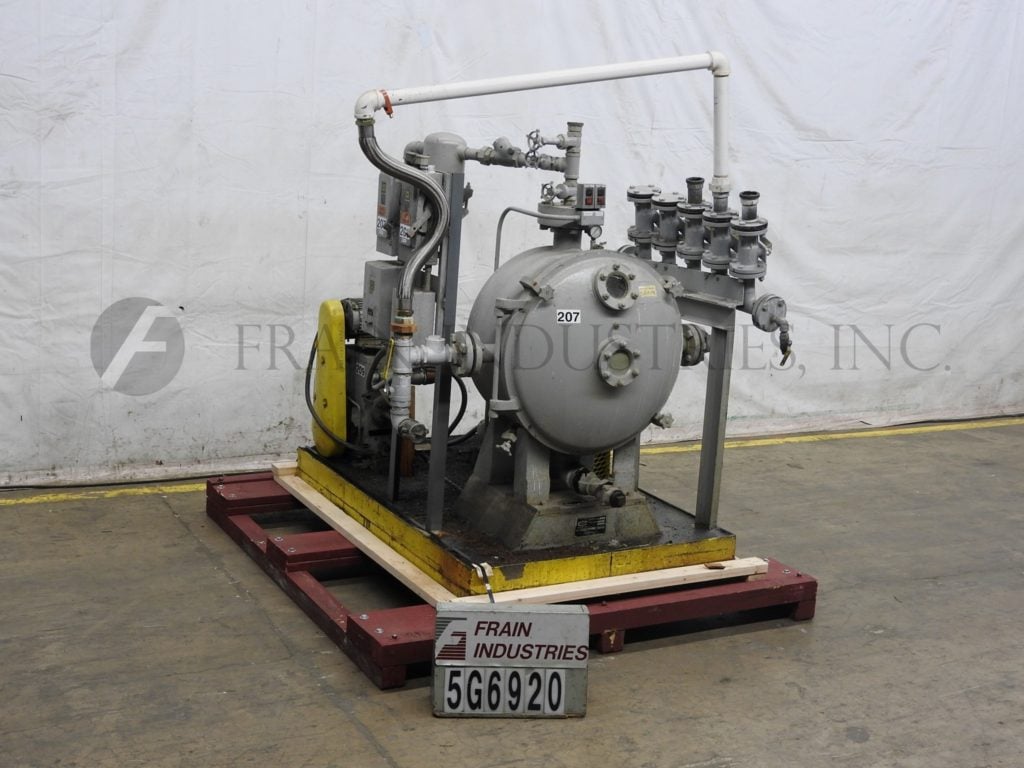 Cornell #D26, Versator, deaerator with vacuum system rated from 5-125 GPM, mounted on 72" x 49" platform base - Image 1