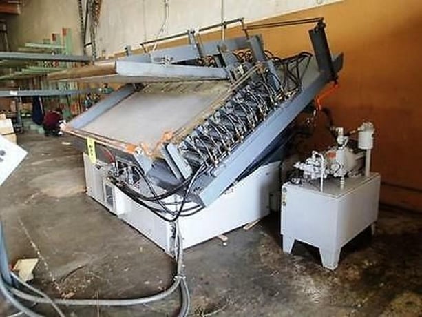 Rosenquist #EG-4290-H, Slant Bed Edge Gluer, 85" long x 43" wide x 2" thick - Image 4