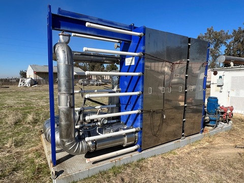 9910 sq.ft., GEA, plate type hear exchanger with, 10" dia in/outlet - Image 2