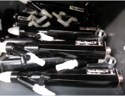 Automatic 9 Gun Powder Coating System, Nordson Versa Spray II, Versa Spary guns - Image 1