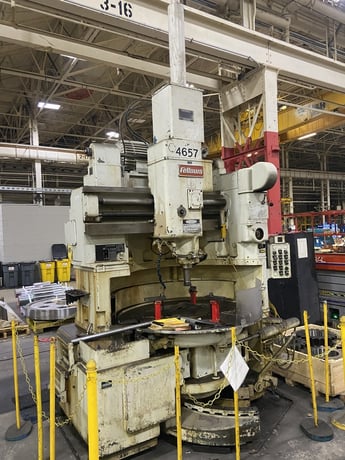 Fellows #36Z-13, gear shaper, spur guide, 22" riser, Trabon lube, coolant pump, 1975 - Image 2