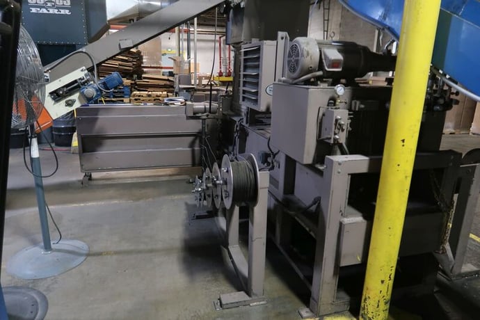 72" x 36" x 40" Maren #72-OE/100, open-end continuous automatic shredder & baler, w/electric tier, 30 HP - Image 8