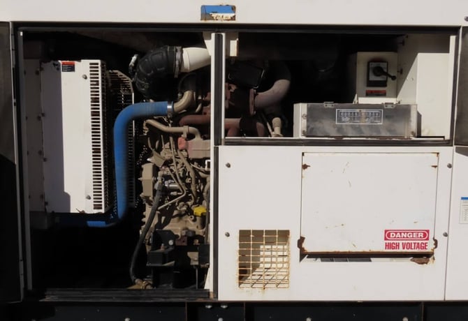 62 KW Multiquip #DCA70SSJU4i, trailer mounted diesel generator, sound attenuated enclosure, Tier 4i, 14540 - Image 2