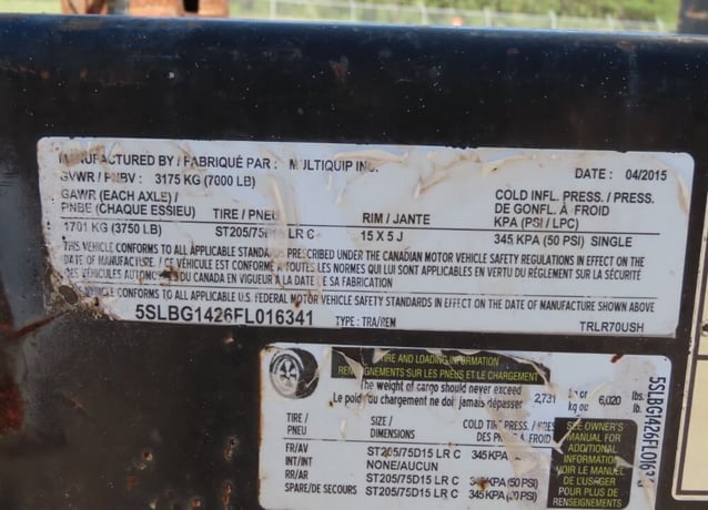 62 KW Multiquip #DCA70SSJU4i, trailer mounted diesel generator, sound attenuated enclosure, Tier 4i, 14540 - Image 8