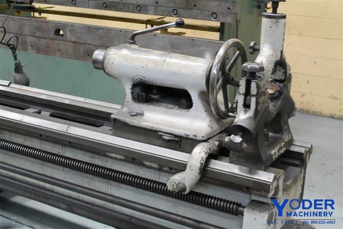 23" x 96" VDF, gap bed engine lathe, 17" swing over cross slide, 15 HP, thread dial, coolant, #61883 - Image 6