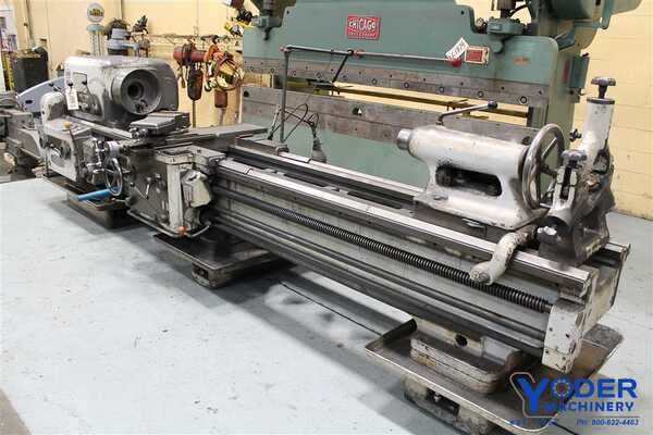 23" x 96" VDF, gap bed engine lathe, 17" swing over cross slide, 15 HP, thread dial, coolant, #61883 - Image 8