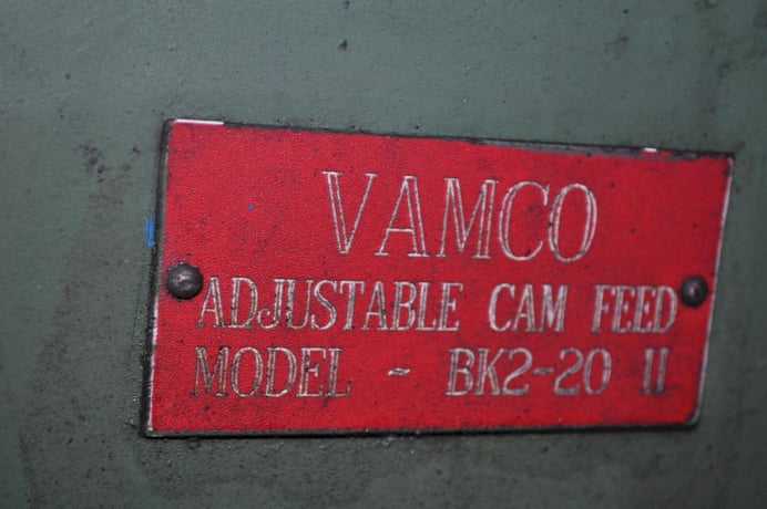 6" Vamco #BK-220-11, feeders sliding type, 21" shear blade, 20" pinch rolls - Image 9