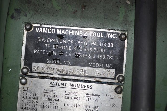 6" Vamco #BK-220-11, feeders sliding type, 21" shear blade, 20" pinch rolls - Image 10