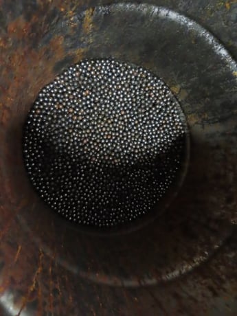 Polished steel ball mill media, 5/8" diameter, 11200 lb. - Image 6