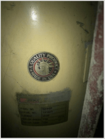Zeks #500HDF Mist Eliminator Air Dryer, 200&deg;F, 150 psig - Image 3