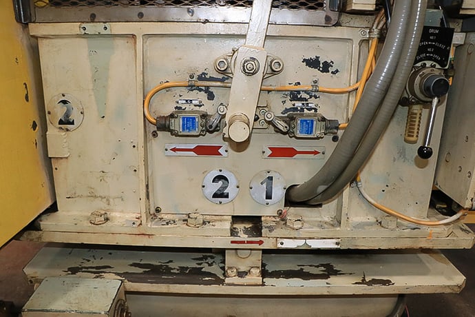 4000 lb. Aida, double end powered reel uncoiler, 12" width, keepers - Image 4