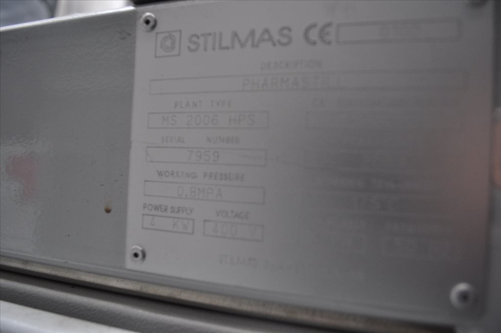 Stilmas #MS2006HPS, Distillator, serial #7959, work Pressure 0,8mpa. Working Temperature 175&deg;C, 2008, S43311 - Image 6
