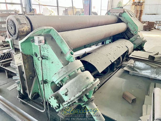 10' x 1" Pope #PR-101000-4, plate roll, power adjusted forming roll, pedestal Control, safety system - Image 2