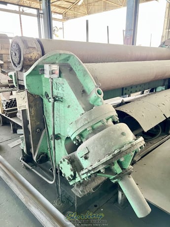 10' x 1" Pope #PR-101000-4, plate roll, power adjusted forming roll, pedestal Control, safety system - Image 3