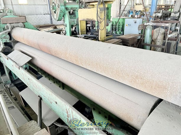 10' x 1" Pope #PR-101000-4, plate roll, power adjusted forming roll, pedestal Control, safety system - Image 4