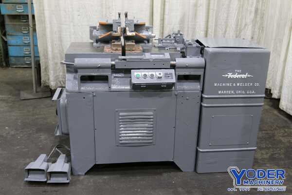 Federal #F2, industrial pipe/rod butt welder, 50 KVA, foot controls, 1 HP, 440 V., 3 phase, #71075 - Image 1