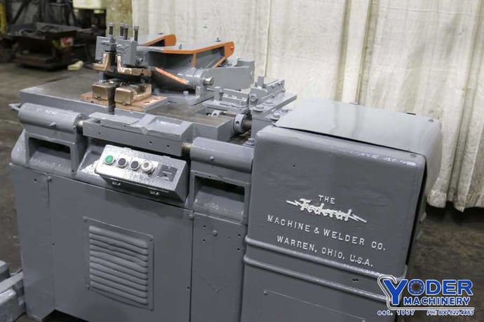 Federal #F2, industrial pipe/rod butt welder, 50 KVA, foot controls, 1 HP, 440 V., 3 phase, #71075 - Image 5