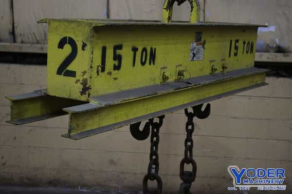 15 Ton, Cady #6494BF-B, spreader bars, 6' lgth, 16" ht of beam, 14" width of beam, 1986, #74923 - Image 9