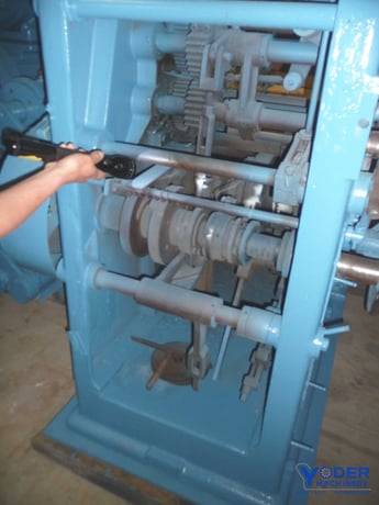 No. W225 Torrington, spring coiler,.080"-.207" wire diameter, 4 feed wheels, wire guides, #52721 - Image 6