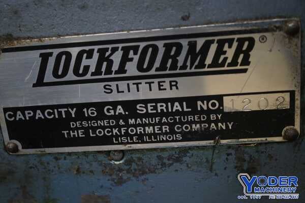 Lockformer slitter, 16 gauge, 24" throat, 1/2 HP, 110 V., 1 phase, #75935 - Image 5