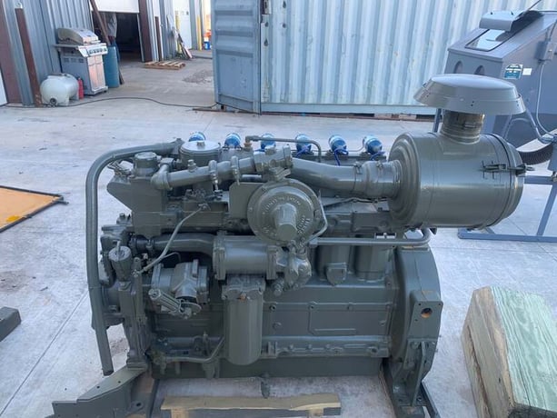 145 HP @ 1800 RPM, Caterpillar #G3306-NA, engine, rblt. - Image 2