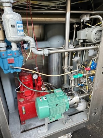 Krieger Acme-Gridley #MMD300, 75 gallon Stainless Steel vacuum homogenizing system, top/bottom agitation - Image 4