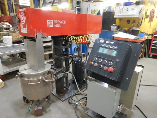 Premier Mill #PSM25, Stainless Steel basket type submersible media mill, 2001 - Image 1