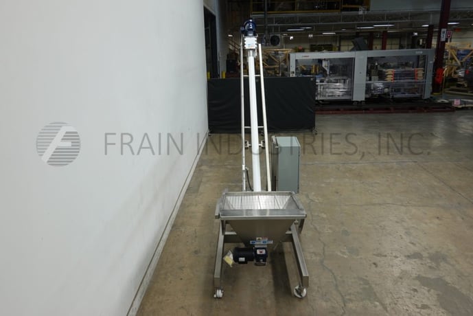 Flexicon #1450, Stainless Steel auger feeder with hopper, VFD vari-speed controller, mounted on 4 leg - Image 3
