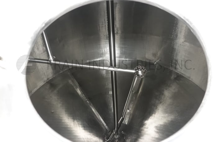 3000 gallon APV Crepaco, 304 Stainless Steel jacketed process tank, 120" dia x 96" deep with 53" straight - Image 2