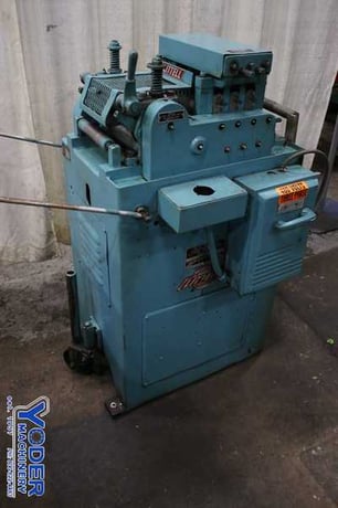 8" x .031" Littell #308, straightener, 7 rolls, 10-60 FPM, 1 HP, exit edge guides, #75361 - Image 1