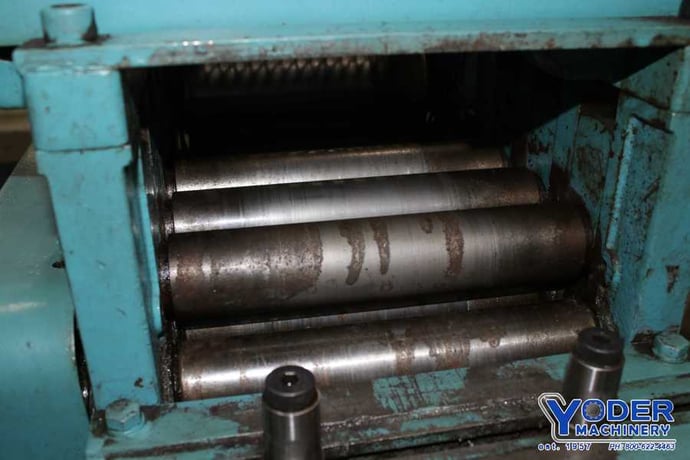 8" x .031" Littell #308, straightener, 7 rolls, 10-60 FPM, 1 HP, exit edge guides, #75361 - Image 5
