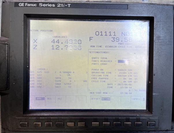 60" Gray #Ringmaster, 64" sw, 4-jaw, Fanuc 21i-T, 5 turret, chip conveyor - Image 4