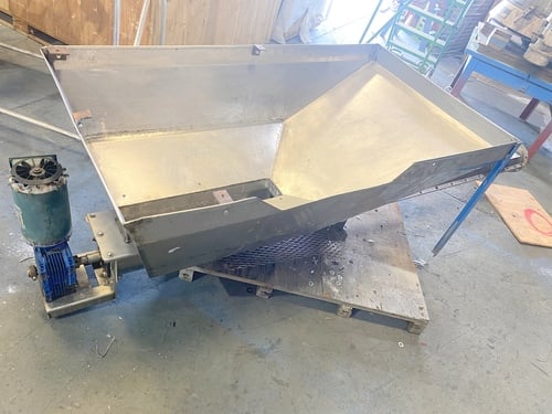 6" diameter x 10' long, Stainless Steel screw auger conveyor & hopper - Image 9
