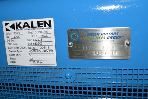 600 HP 1775 RPM General Electric, Frame 8288S, 2300 Volts, reconditioned - Image 7