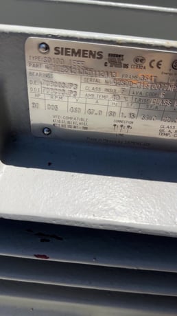 30 HP 885 RPM Siemens, Frame 364T, 460 Volts, unused - Image 4