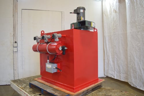 JDB Dense flow bin vent with New York Blower fan, 3 HP, pulse jet cleaning, unused - Image 6