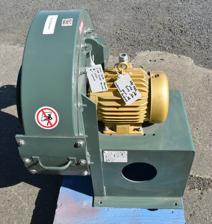 412 cfm @ 15-1/2" S.P., New York Blower fan, 3 HP, clock wise rotation, adjustable discharge positioners, 2017 - Image 5