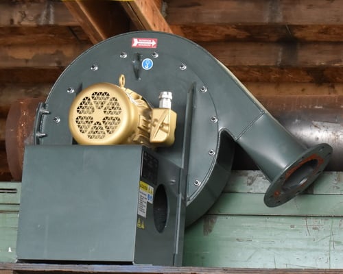 412 cfm @ 15-1/2" S.P., New York Blower fan, 3 HP, clock wise rotation, adjustable discharge positioners, 2017 - Image 9