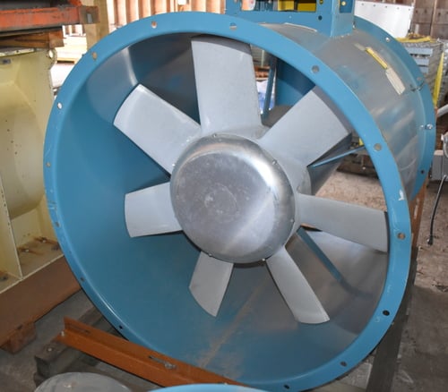 Twin City #TCTA, axial fan size 42B4, 5 HP, 42" ID, 46" outside flange - Image 1