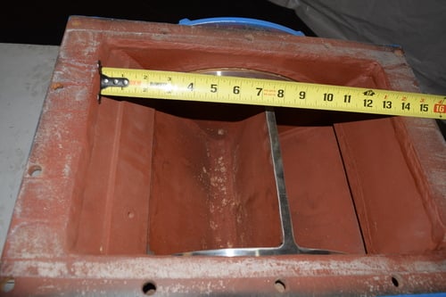 Rader feeder, 16" x 10" metal wheel rotary valve, rebuilt 2004 - Image 9