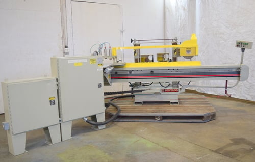 Wisconsin Automated Machine #C-450, single end tenoner, automatic double head shaper/coping - Image 6