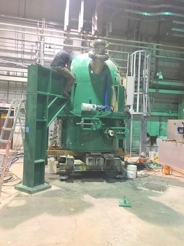 Detonation chamber vessel, 52,000 LBS., 3 lined carts included - Image 5