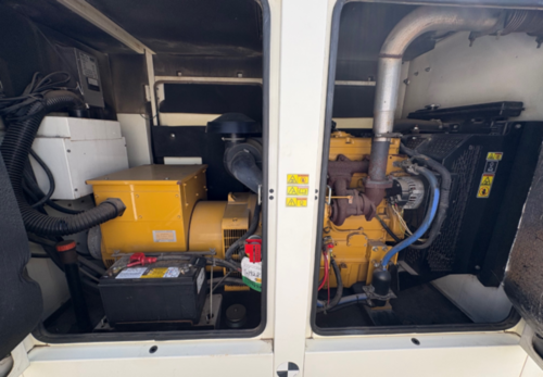 60 KW Caterpillar #XQ60-6, rental grade diesel power module, sound attenuated enclosure, 480 Volts, 17857 - Image 1