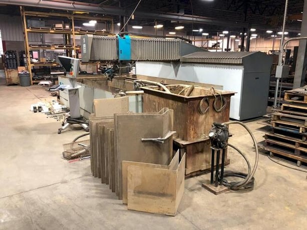 Flow #Mach-4-4020B, CNC waterjet cutter, 6.6'x13.1' table, 50 HP, 60000 psi, 5-Axis, 2011 - Image 7