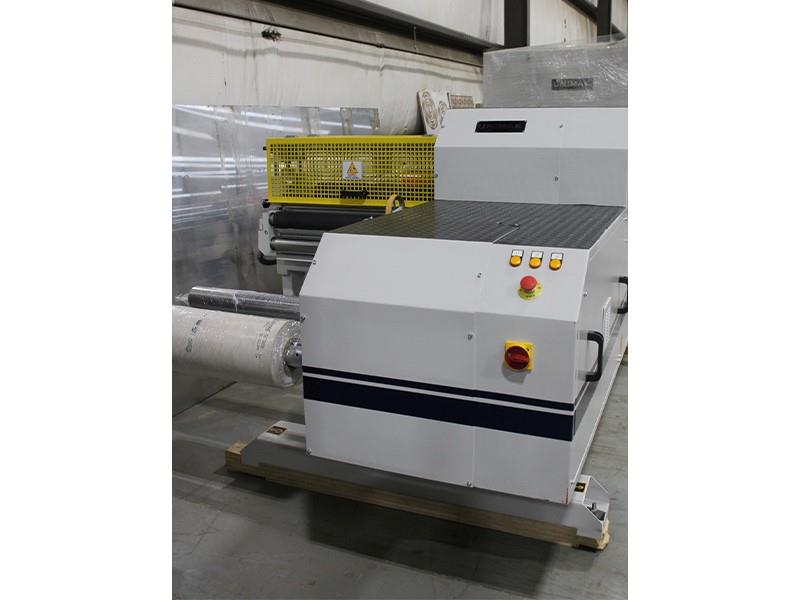 27.5" Unimak #ESM-700-F1, Foil Slitter w/ Rewinder, 23-5/8" roll diameter, 1 mm thickness, 328 FPM, (34) - Image 1
