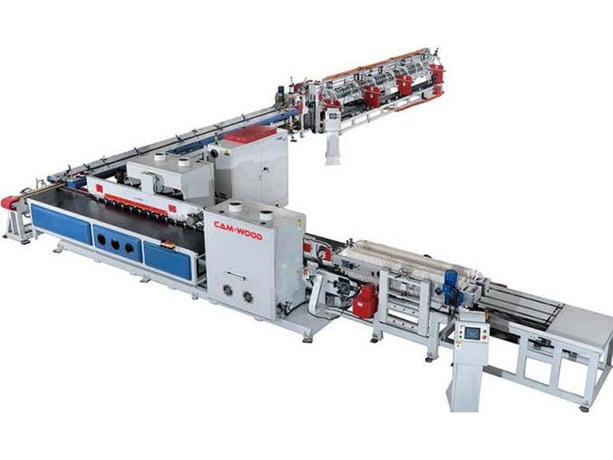 8" x 40' Cam-Wood #FAH-Type-F1-8-40, Horizontal Finger Jointer, Single Chain Type, 2-3/8" working thickness - Image 1