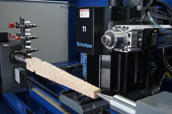 Schnitzer #Nero-4X4, 4-Axis 4-Head CNC Controlled Wood Lathe, 47.25" length, 6.3" square, 5 ATC, 2026, new - Image 3