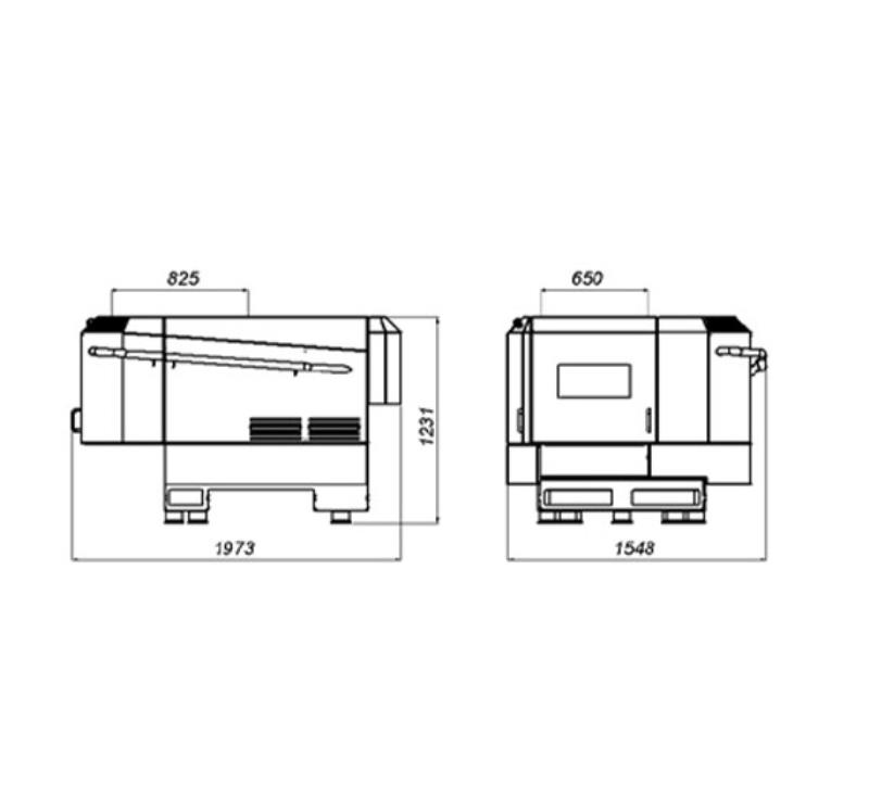 Robust #SD-70, Vertical Wood Hog, 40 HP, 270 mm rotor diameter, 28 knives, 56.8" x 53" top opening, 5 cubic - Image 3