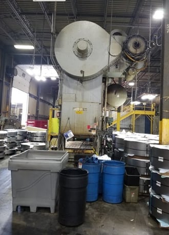 500 Ton, USI Clearing #S2-500-108-60, straight side double crank tie rod press, 12" stroke, 38" Shut Height - Image 2